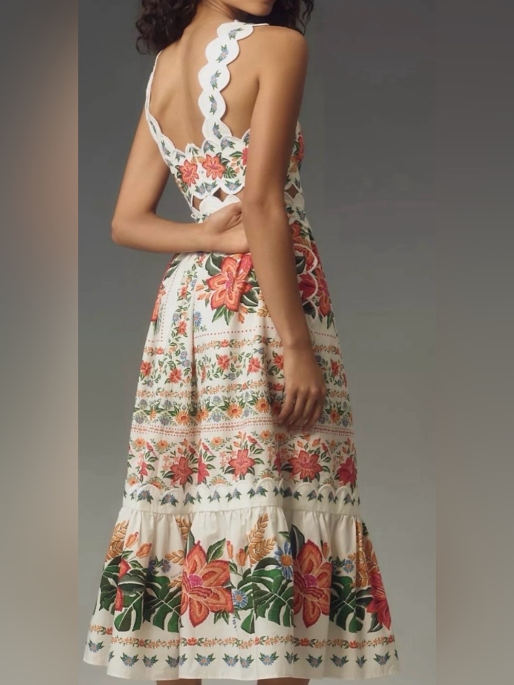FARM Rio Off-White Bloom Garden Maxi Dress - Picture 7 of 15